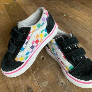 Vans - Girl Toddler Rainbow Checker